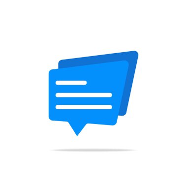 Sohbet baloncuğu simgesi, yorum işareti yazılıyor