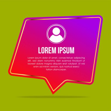 Farklı şekillerde yaratıcı ifadeler şablonu. İfade balonu konsepti, uygulama ve web sitesi için müşteri geribildirim bilgileri.