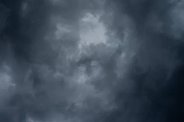 Dark black clouds in the sky, Stormy rain clouds background.