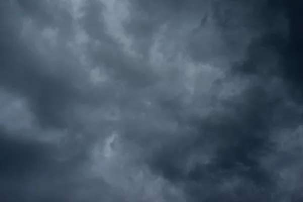 Dark Black Clouds Sky Stormy Rain Clouds Background — Stock Photo, Image