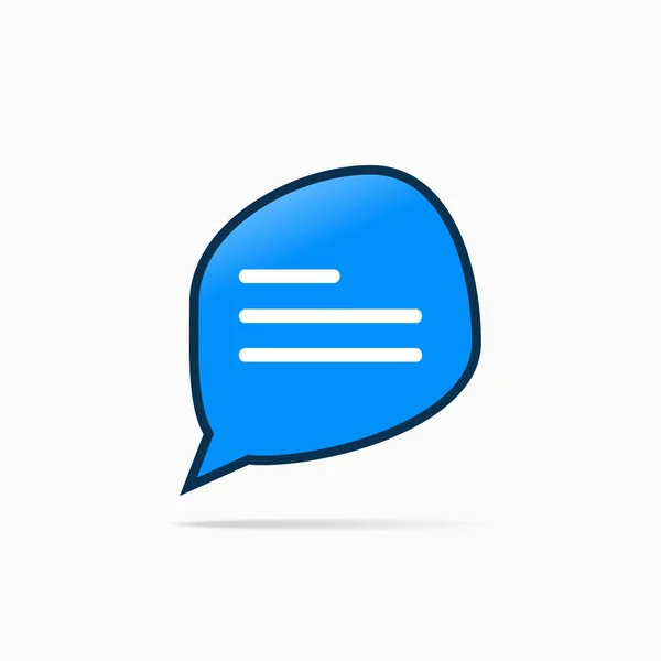 Typing Chat Bubble Icon Comment Sign Symbol — Stock Vector