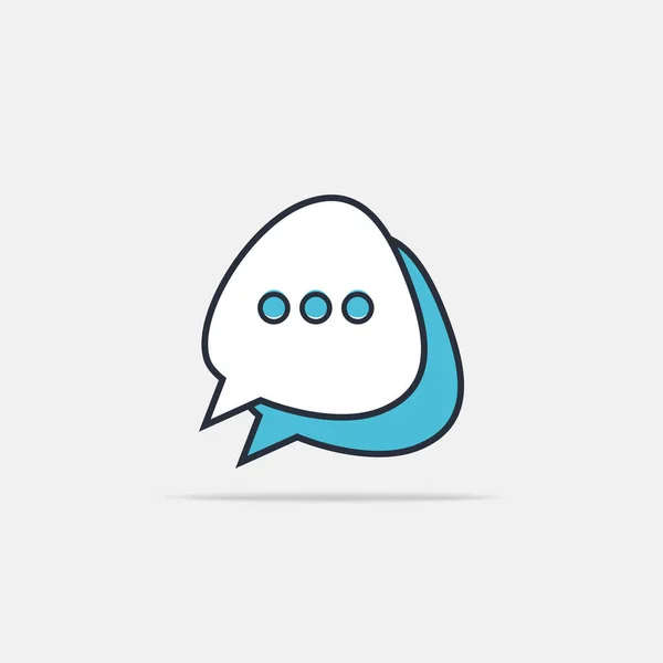 Typing Chat Bubble Icon Comment Sign Symbol — Stock Vector