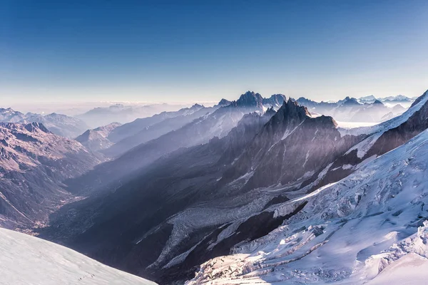 Aiguille Midi Abrigo Gouter — Fotografia de Stock