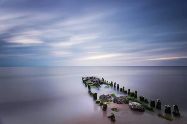 Stone Pier Över Östersjön — Stockfoto