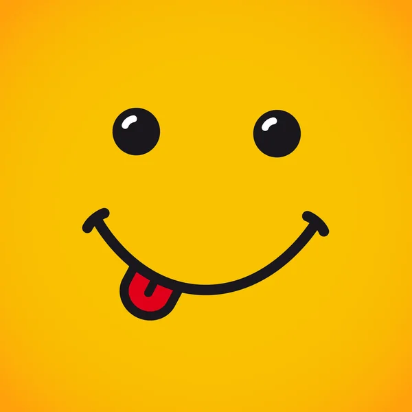 Smile face banner Smile icon square — Vettoriale Stock