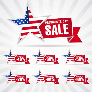 Presidents day USA sale clipart