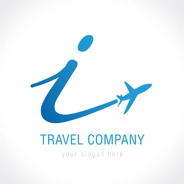 I inovação logotipo da empresa de viagens — Vetor de Stock