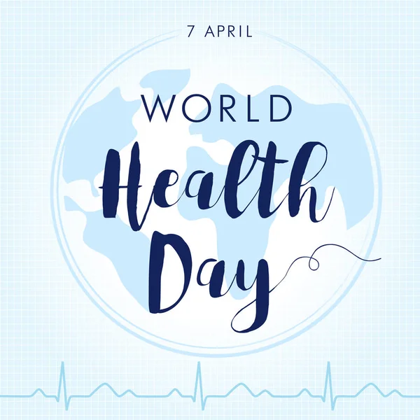 Día Mundial de la Salud cardio light — Vector de stock