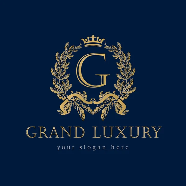 Logo Grand Luxury — Vettoriale Stock