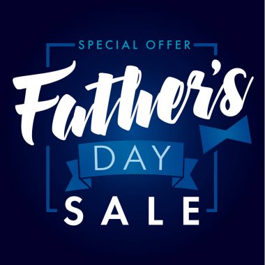 Baba gün özel fırsat satış afiş lacivert