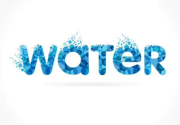 Emblem Wasserinschrift — Stockvektor