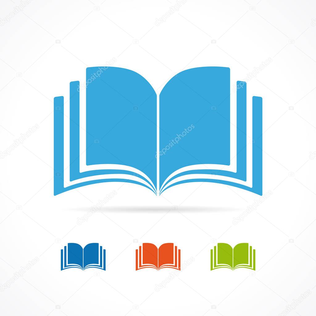 Color open book icon