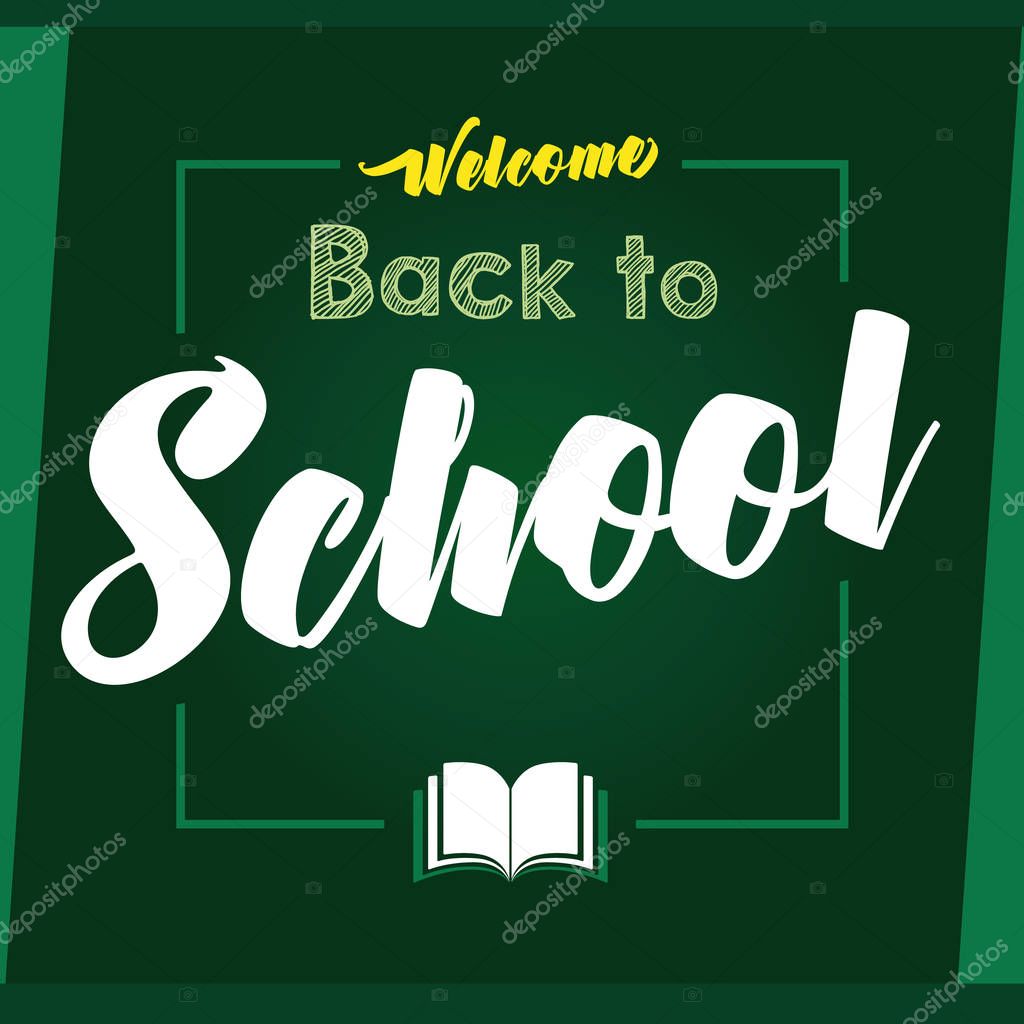 Welcome Back to School lettering banner