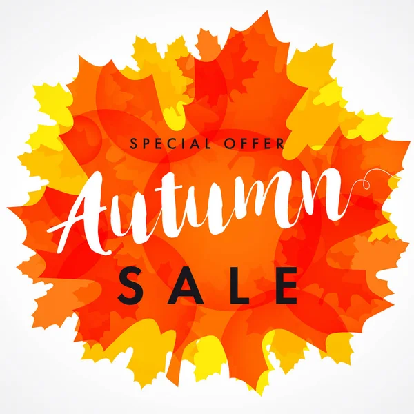 Sonbahar Satılık kırmızı akçaağaç yaprağı kartı