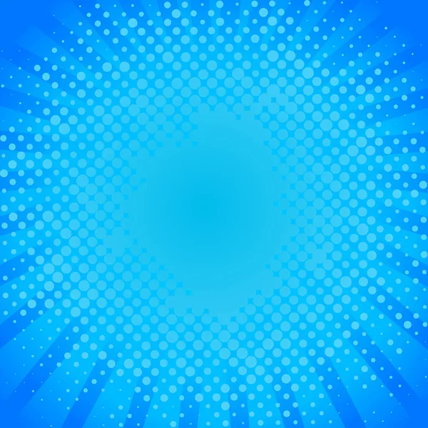 Titik biru latar belakang komik - Stok Vektor