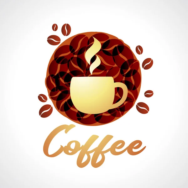 Kahve Grace Cafe logo — Stok Vektör