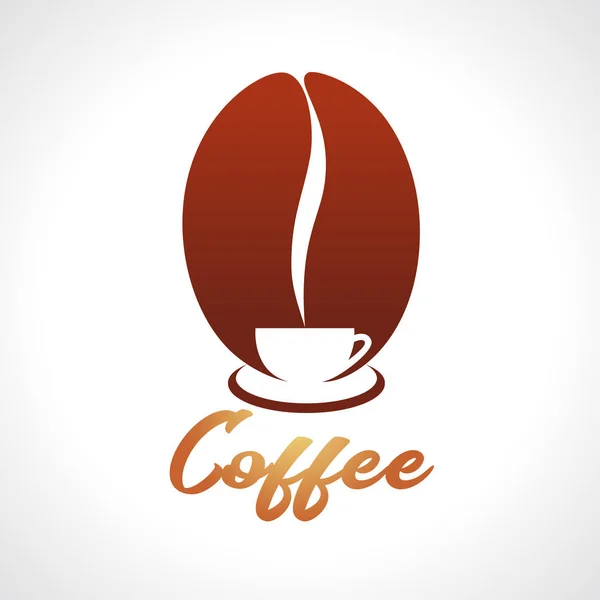 Coffeeshop warme kop logo — Stockvector