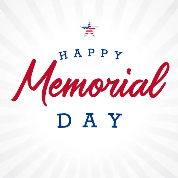 Memorial day background template Royalty Free Vector Image