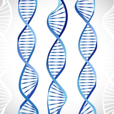 Yaratıcı metalik DNA sembolü. Mavi renkli görüntü, DNA molekülü şeması. GDO logosu konsepti. Genlerin kalıbı. Parlak DNA zinciri. Soyut grafik tasarım şablonu. Tıbbi geçmiş.