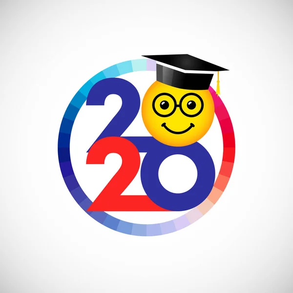 2020 Mezuniyet Pankartı Ödül Konsepti Yaratıcı Komik Tabela Mutlu Bayram — Stok Vektör