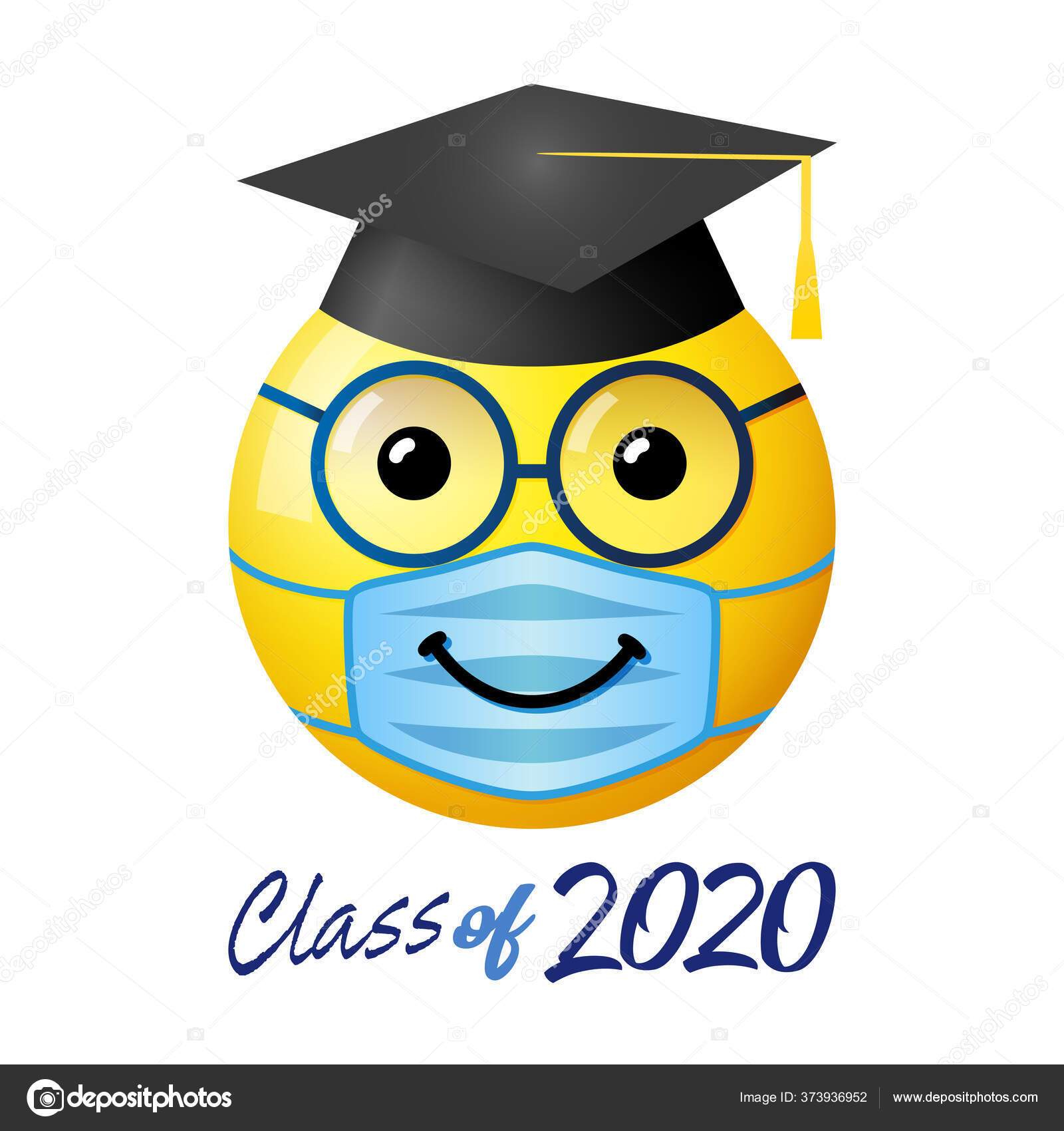 Classe de diplômés 2021 Toile de fond Ruban de casquette de