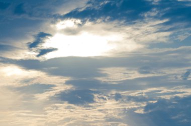 bulutlar ve gün batımı.