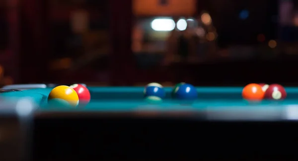 Bilardo topları kapatın. — Stok fotoğraf