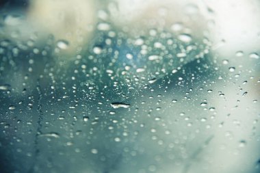 Su damla arka plan cam pencere kapatmak.