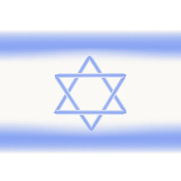 이스라엘의 국기입니다. 이스라엘의 독립 하루입니다. 벡터 일러스트 레이 션 — 스톡 벡터