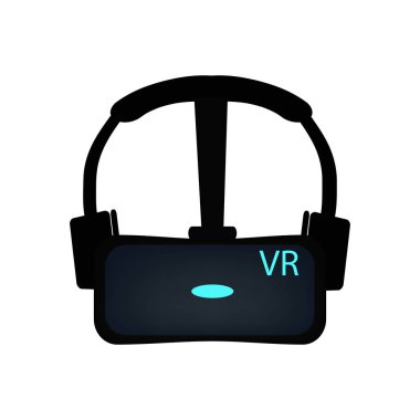 VR gözlük. Vektör illüstrasyon izole arka plan üzerinde