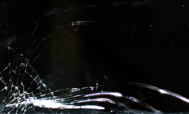 Kırık smartphone ekran. Telefon ekran çatlak kırık.