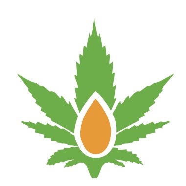 Marihuana ikonları CD 'si. Cannabinoid logosu. Esrar yaprağı yağı. Kenevir yağı. İzole edilmiş arkaplanda vektör illüstrasyonu.