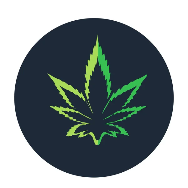 Icônes de marijuana cbd. Logo cannabinoïde. Huile de feuille de marijuana. Huile de chanvre. Illustration vectorielle sur fond isolé . — Image vectorielle