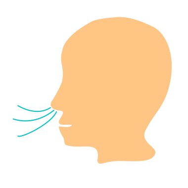 Sneezing. Symptom of influenza, allergies, bronchitis, pneumonia. Coronavirus. Icons sneezing. Infographics. Vector illustration on isolated background.