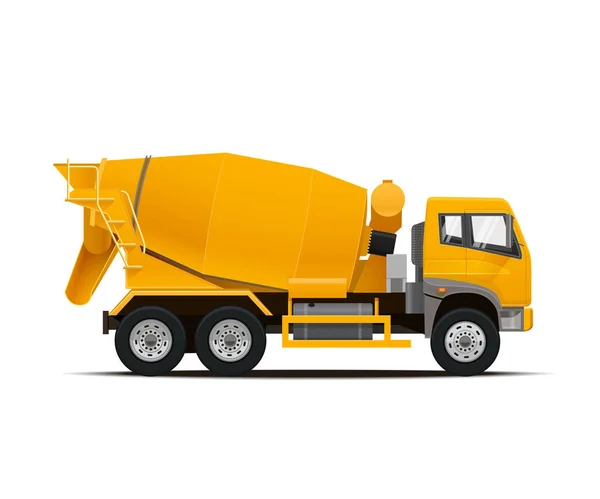 Cimento Mixer Truck. Ilustração detalhada alta do vetor . —  Vetores de Stock