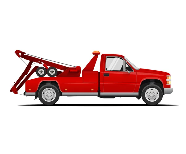 Ilustração vetorial do caminhão de reboque —  Vetores de Stock