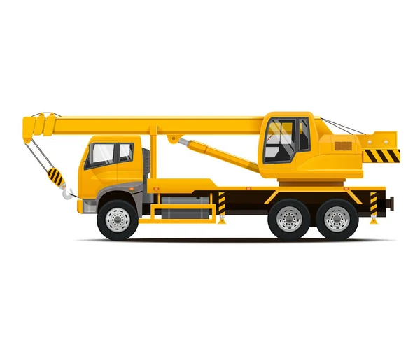 Mobile Crane. High Detailed Vector illustration. — Stock Vector