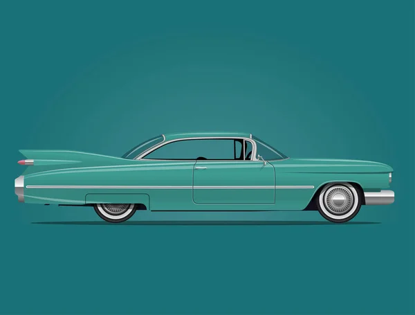 Klasik Amerikan otomobil illüstrasyon