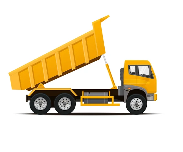 Dumper Truck. Ilustração vetorial . — Vetor de Stock