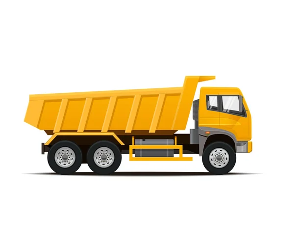 Camion-benne. Illustration vectorielle . — Image vectorielle