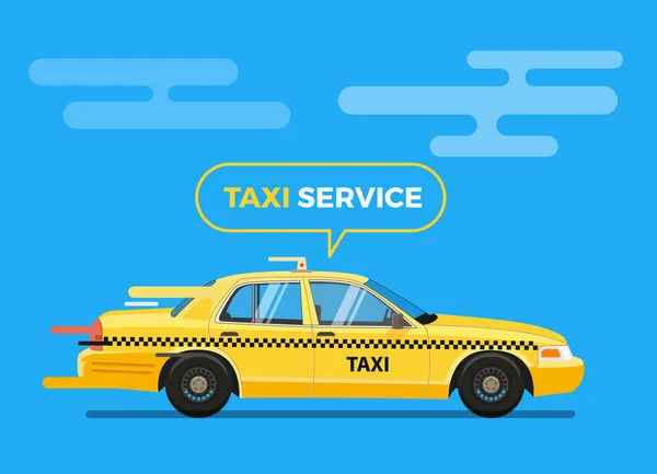 Εικονογράφηση φορέας αυτοκινήτων ταξί. — Διανυσματικό Αρχείο