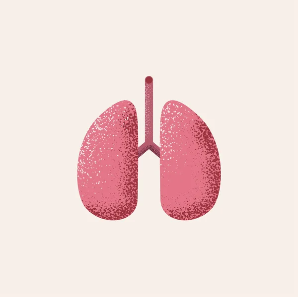 Icône du vecteur pulmonaire. Isolé sur fond blanc. Organes internes de l'élément de conception humaine. Anatomie, concept de médecine. Soins de santé. Illustration vectorielle — Image vectorielle