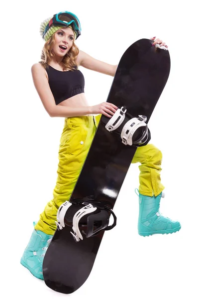 Gosto muito de snowboard. — Fotografia de Stock