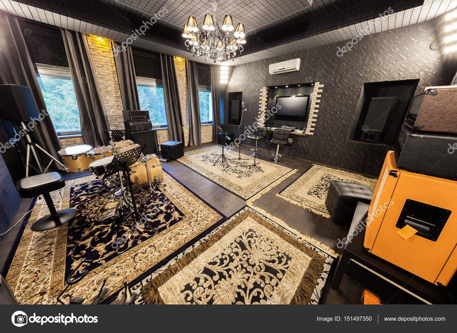 Interior Of Music Studio Stock Photo C Fotoevent Stock