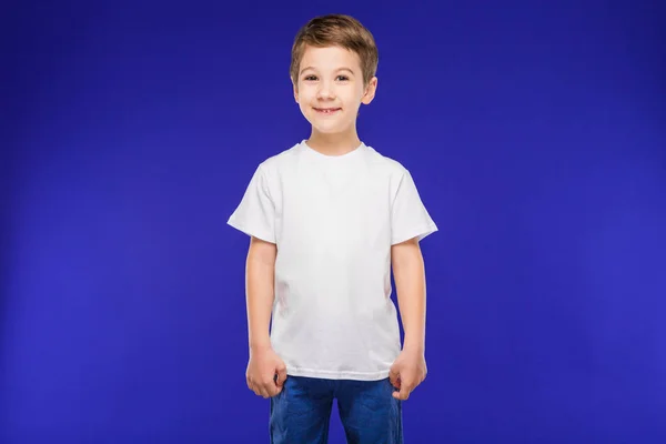 Boy in a white shirt — Stock Photo, Image