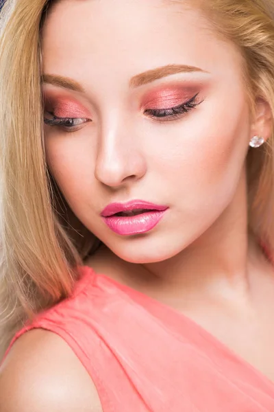 Young girl with professional make-up — Stock Photo, Image