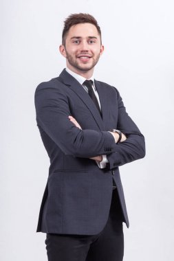 Kendine güvenen genç işadamı