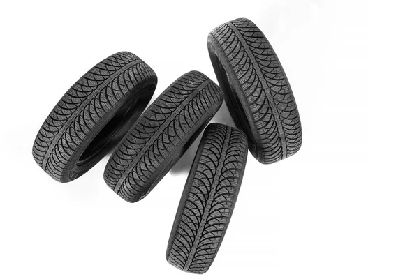 Rubber automobile tires — Stock Photo, Image