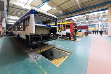 Belcommunmash endüstriyel fabrika içinde Minsk, Beyaz Rusya