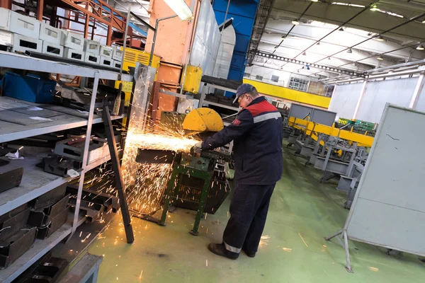 Innerhalb Der Belcommunmash Industriellen Fabrik Minsk Weißrussland — Stockfoto